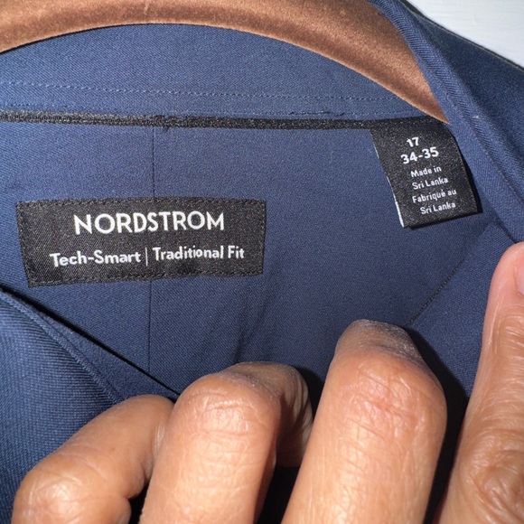 Nordstrom Navy Dress Shirt - Picture 4 of 7